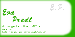 eva predl business card